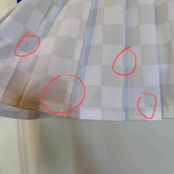 Joy Lab Women’s pleated checkered tennis skirt with attached shorts - Size L - Picture 7 of 13